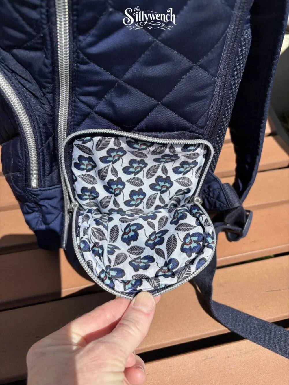 Vera Bradley Navy Commuter Backpack in Performance Twill